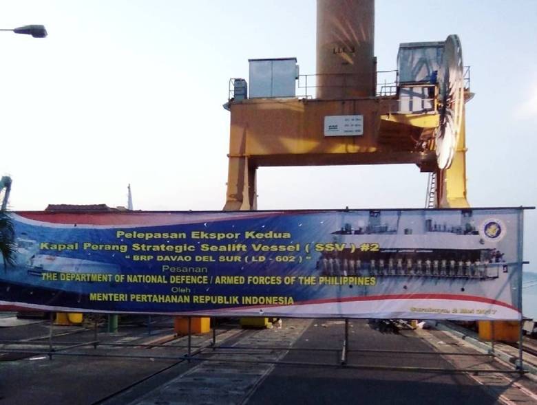 印尼向菲律宾交付第二艘坞登