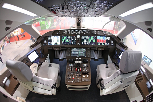 国产大型客机c919内部驾驶室.图片来源:科普中国