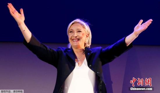 法国总统候选人玛丽娜·勒庞。