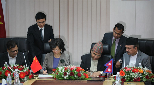中國尼泊爾簽署'一帶一路'合作備忘錄