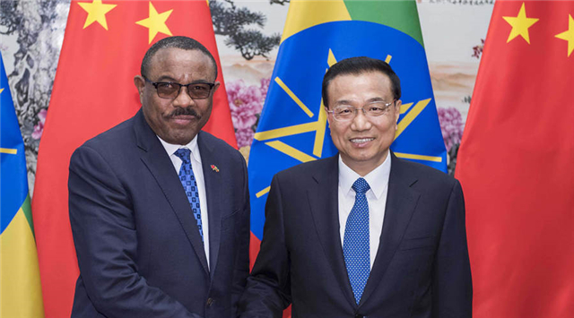 李克強會見衣索比亞總理海爾馬利亞姆