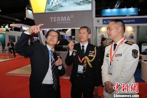 中国海军代表团出席“2017年亚洲国际海事防务展”