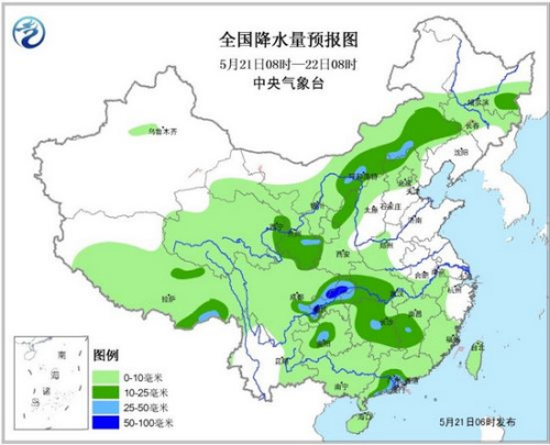 四川贵州广东等地将有中到大雨 局部有雷暴等天气