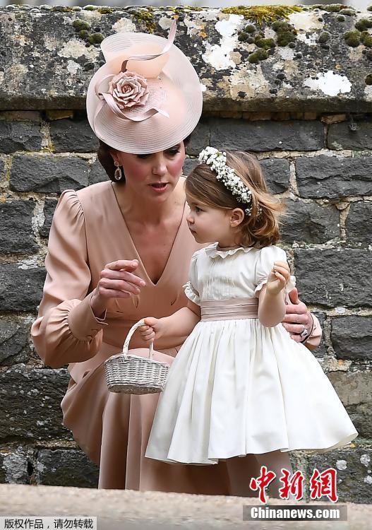 凯特王妃妹妹大婚 小王子小公主当花童