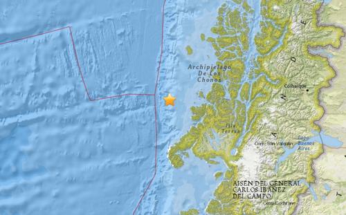 智利西部海域发生5.1级地震震源深度10公里