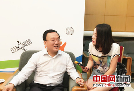河北养元智汇饮品股份有限公司董事长姚奎章接受中国网记者专访。