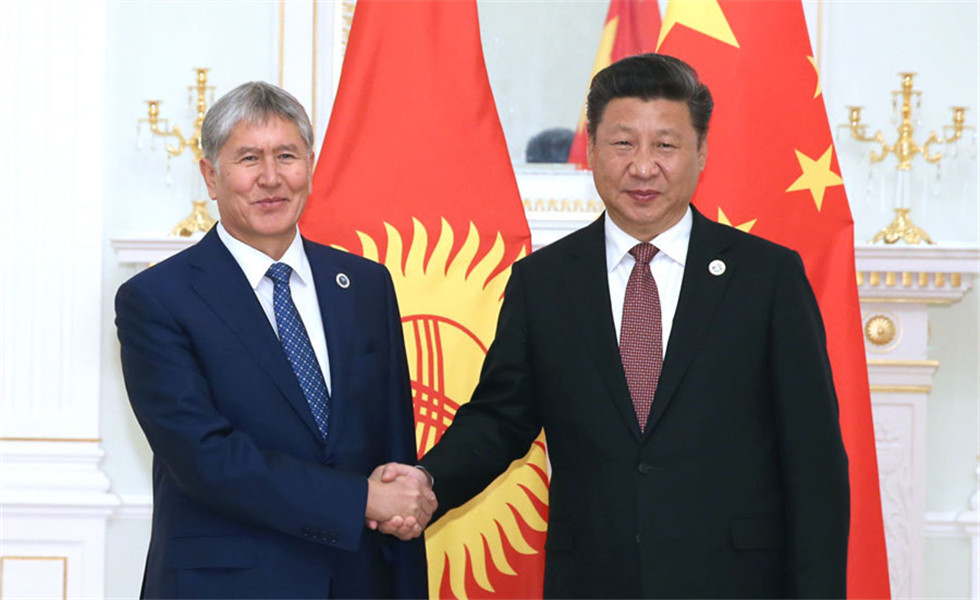 习近平会见吉尔吉斯斯坦总统阿坦巴耶夫