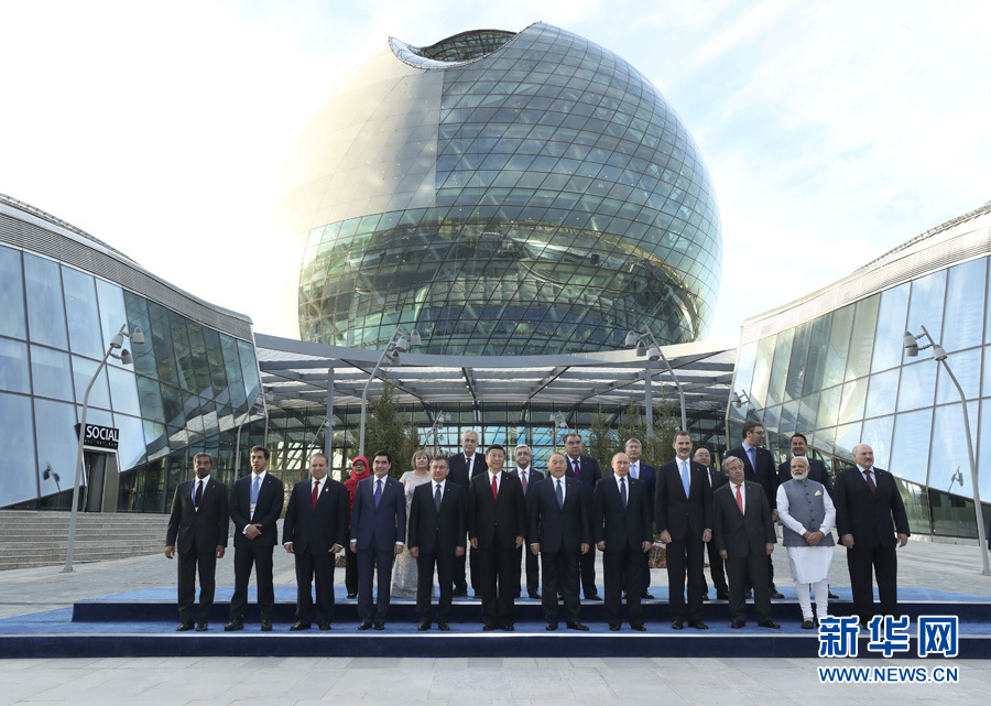 6月9日，上海合作组织成员国元首理事会第十七次会议在哈萨克斯坦首都阿斯塔纳举行。