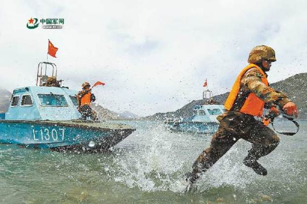 抢滩登陆演练。