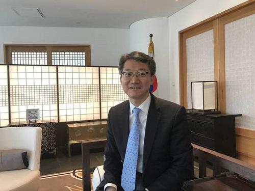 资料图：韩国驻华大使馆文化院院长韩在赫（图片来源于韩国《中央日报》网站）