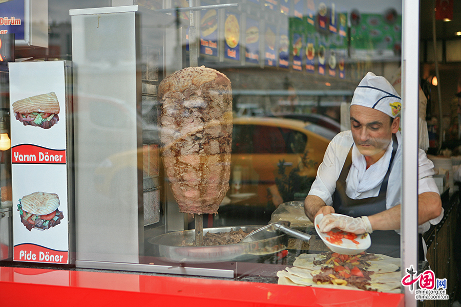 大巴扎内的土耳其考肉店
