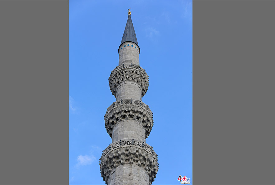 苏莱曼清真寺的宣礼塔