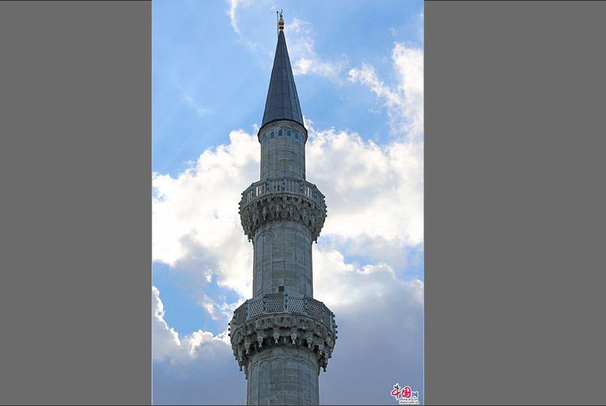 苏莱曼清真寺的宣礼塔
