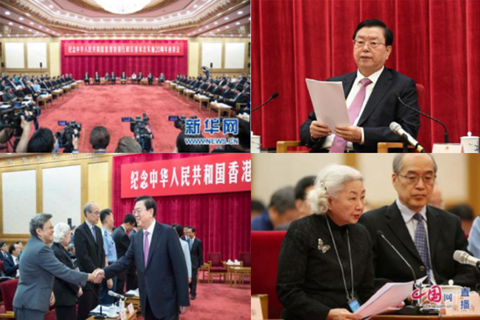 纪念中华人民共和国香港特别行政区基本法实施20周年座谈会