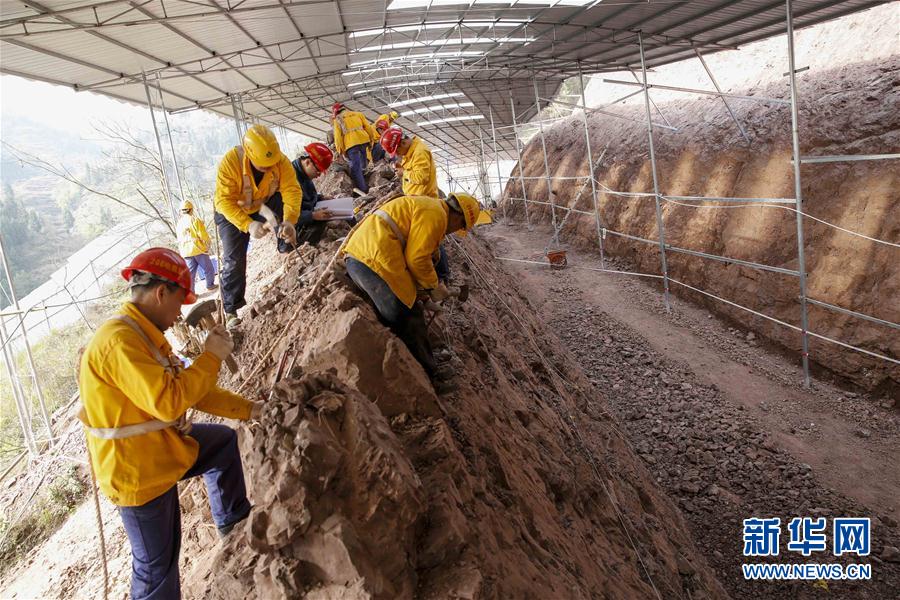 重慶市地質礦產勘查開發局208水文地質工程地質隊的技術工人在進行