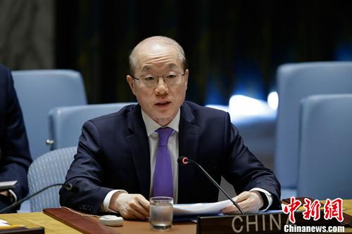 资料图：中国常驻联合国代表刘结一 <a target=&apos;_blank&apos; href=&apos;http://www.chinanews.com/&apos;><p align=
