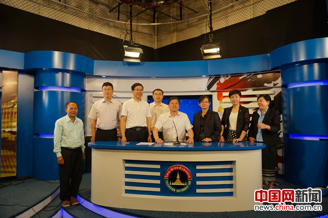 吉林省新闻代表团访问老挝国家电视台。 吉林省新闻代表团访问老挝国家电视台。