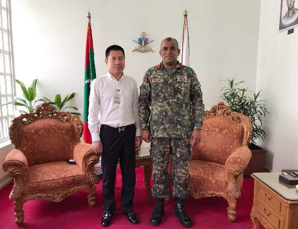 丁德法拜访马尔代夫驻华大使馆