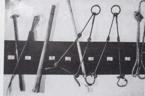 大連金州“日本軍隊醫院”日軍殘害中國勞工的部分刑具（資料照片）