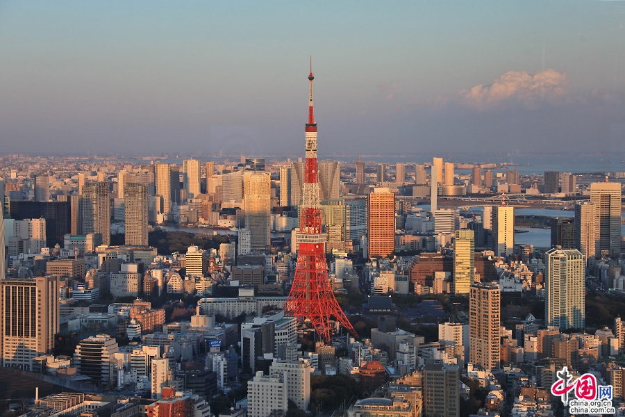 東京塔位於東京都港區芝公園內