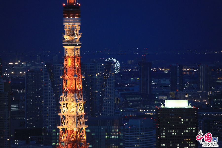 東京塔250米處為圓形的特別瞭望臺
