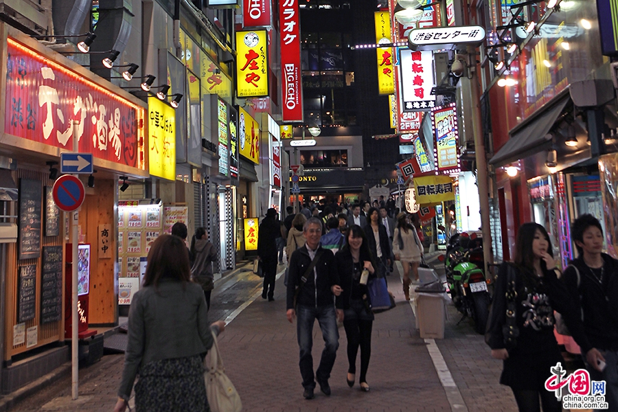 澀谷區的人流