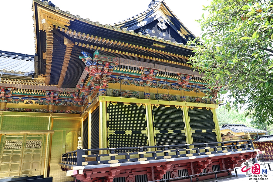 上野东照宫社殿由拜殿、币殿与本殿组成
