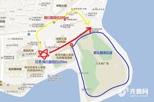 青岛货车限行路段地图图片