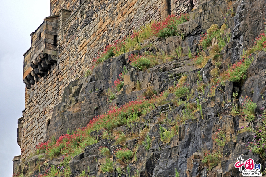 爱丁堡城堡下承死火山的花岗岩