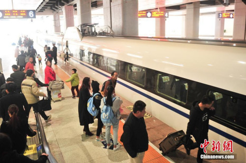 全國鐵路迎大調圖 京滬高鐵'復興號'正式提速