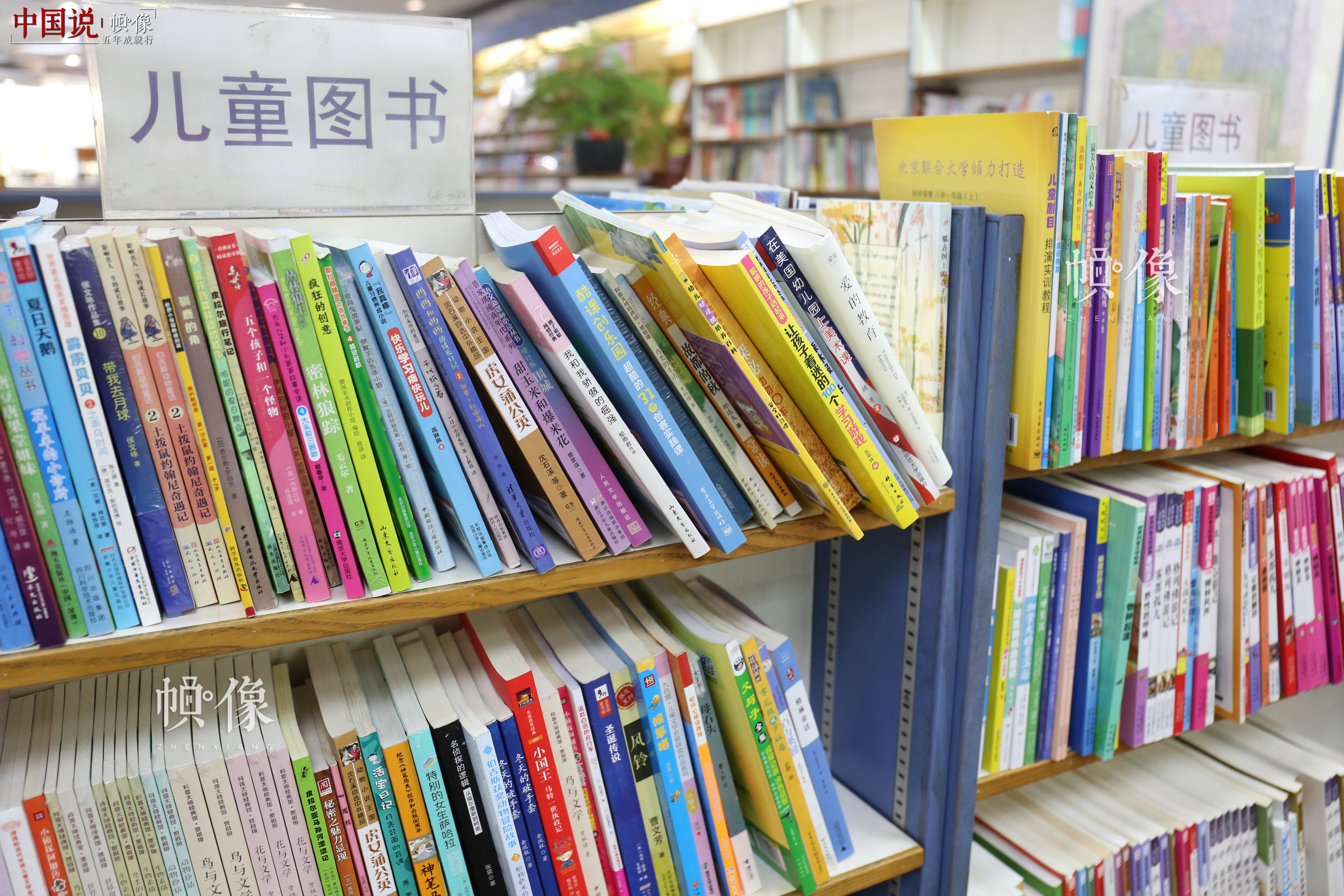 图为北京三联书店美术馆店一角陈列的儿童图书。 中国网记者 赵超 摄
