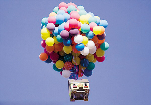 南非：真人版《飞屋环游记》 探险家乘氦气球飞行24公里