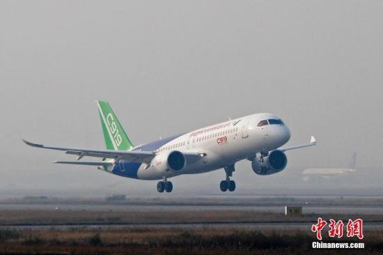 C919计划今日首次远距离飞行 从上海浦东转场
