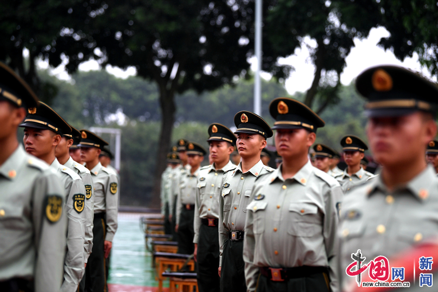 广东海警训练基地新兵图片