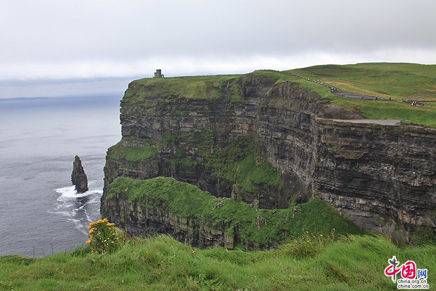 莫赫悬崖最高处距海平面在200多米