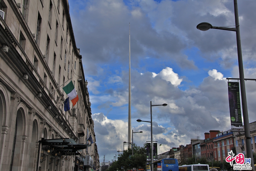 都柏林尖塔高121.2米