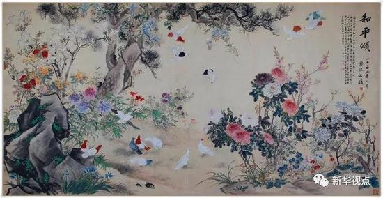 新时代“《和平颂》”国画惊艳亮相全球政党高层对话会