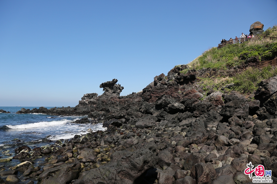 龙头岩是的巨大火山岩