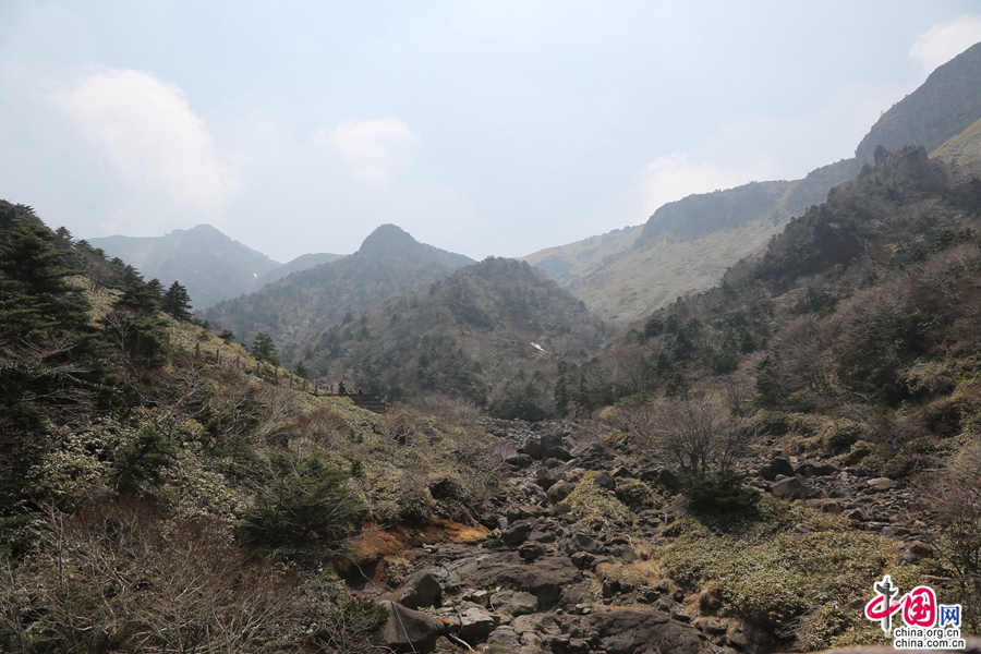 远眺汉拿山主峰