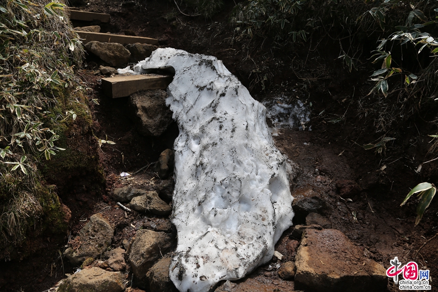 观音寺线路上的残雪