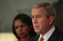 طلبت إدارة بوش 42.3 مليار دولار امريكي اضافية من أجل الحربين في العراق وأفغانستان، ليصل طلب عام 2008 لإجمالي تمويل الحرب إلى 189.3 مليار دولار. 