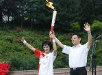 تتابع شعلة اولمبياد بكين فى ليشان بمقاطعة سيتشوان