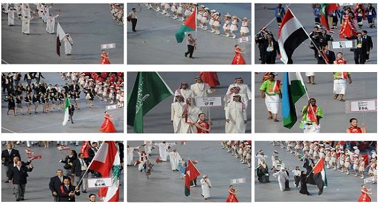 مسيرة الرياضيين الاولمبيين من الدول العربية 