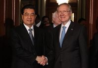 الرئيس الصيني يحث الكونجرس الامريكي على زيادة تسهيل الروابط الثنائية (صور)