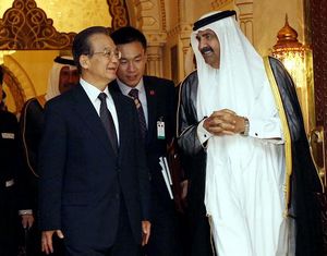 رئيس مجلس الدولة الصيني يجتمع مع أمير قطر لبحث العلاقات بين البلدين