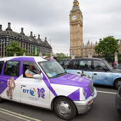 سائقو التاكسي يتظاهرون في لندن (خاص)
