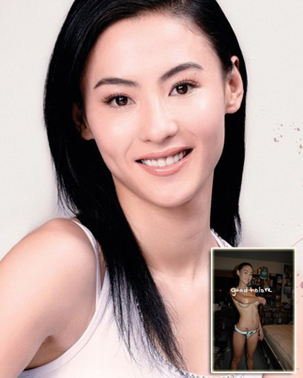 Cecilia Cheung,one of the 'Top 10 celeb victims of nude photos'by China.org.cn.