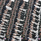 استعراض عسكري مهيب في كوريا الشمالية لإحياء الذكرى الستين لإتفاقية