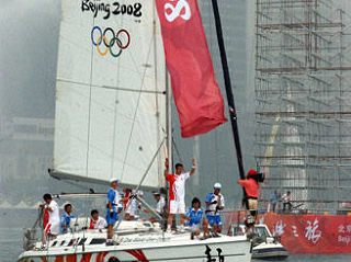 Fin du relais de la Flamme olympique à Qingdao