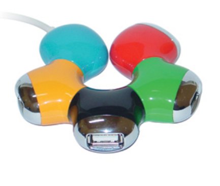 Multi pourts USB représentant les anneaux olympiques
